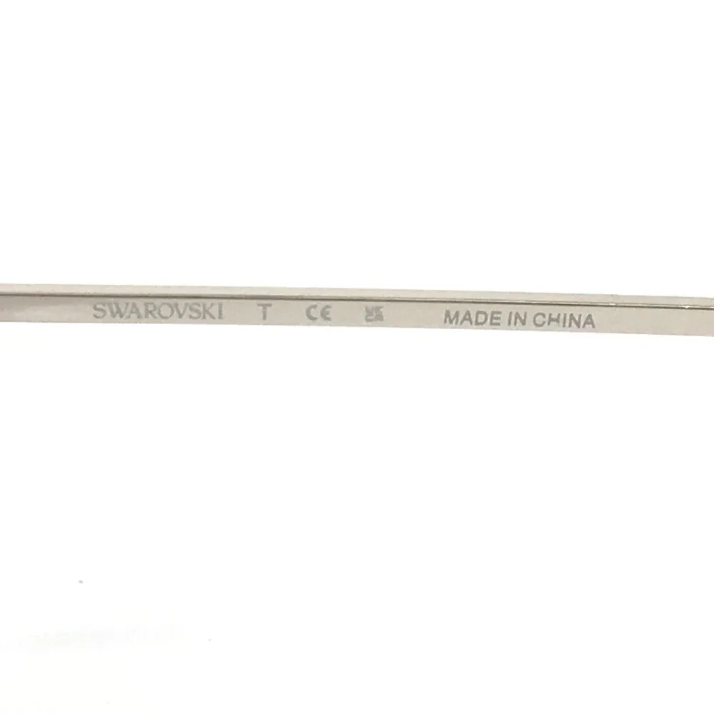 Swarovski Sunglasses SK7008 400187 Shiny Silver Clear Sparkly Crystals 57-19-140